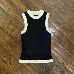 Selva Negra black and cream tank, S